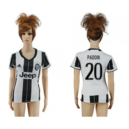 Women's Juventus #20 Padoin Home Soccer Club Jersey