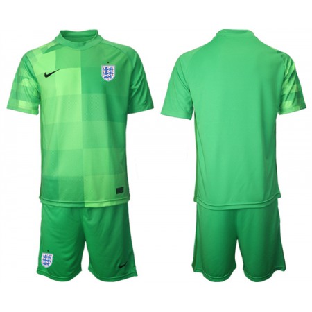 Men's England Blank Green Goalkeeper Soccer Jersey Suit