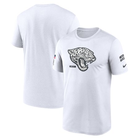 Men's Jacksonville Jaguars Nike White 2024 Salute To Service Legend Performance T-Shirt