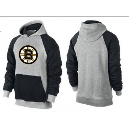 Boston Bruins Pullover Hoodie Grey & Black