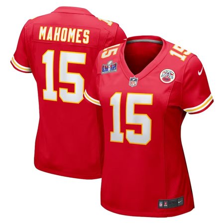 Women's Kansas City Chiefs #15 Patrick Mahomes Nike Red Super Bowl LVIII Game Jersey