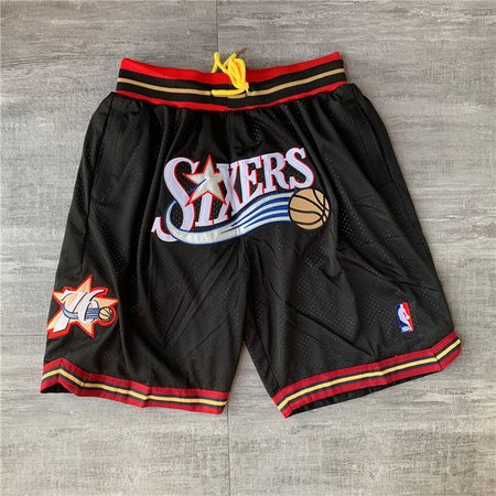 Philadelphia 76ers Black Shorts